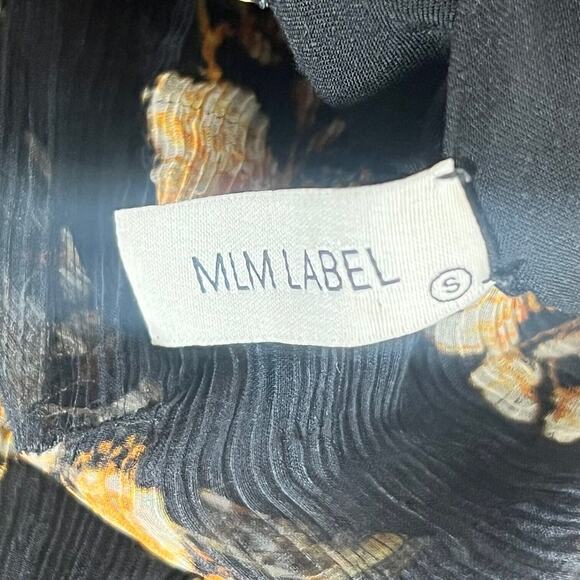 Romantic Dress Small Black Floral Sheer Hi-Low Asymmetric Feminine sexy flowy - Picture 6 of 8